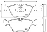 Sada brzdových destiček BREMBO P61049 - AUDI, CITROËN, PEUGEOT