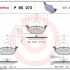 Sada brzdových destiček BREMBO P85072X Sada brzdových destiček BREMBO P85072X