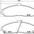 Sada brzdových destiček BREMBO P10052 - CADILLAC, CHEVROLET Sada brzdových destiček BREMBO P10052 - CADILLAC, CHEVROLET