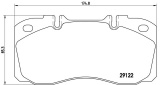 Sada brzdových destiček BREMBO PA6025 - IVECO