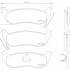 Sada brzdových destiček BREMBO P37009 - JEEP Sada brzdových destiček BREMBO P37009 - JEEP
