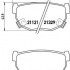 Sada brzdových destiček BREMBO P56010 - NISSAN Sada brzdových destiček BREMBO P56010 - NISSAN
