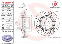 Brzdový kotouč BREMBO 09.9254.33 Brzdový kotouč BREMBO 09.9254.33