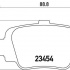 Sada brzdových destiček BREMBO P56032 - NISSAN Sada brzdových destiček BREMBO P56032 - NISSAN
