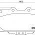 Sada brzdových destiček BREMBO P56034 - NISSAN, SUBARU Sada brzdových destiček BREMBO P56034 - NISSAN, SUBARU