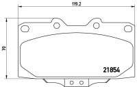 Sada brzdových destiček BREMBO P56034 - NISSAN, SUBARU Sada brzdových destiček BREMBO P56034 - NISSAN, SUBARU