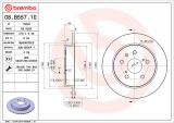 Brzdový kotouč BREMBO 08.B557.10