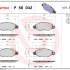 Sada brzdových destiček BREMBO P56042 - NISSAN Sada brzdových destiček BREMBO P56042 - NISSAN