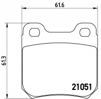 Sada brzdových destiček BREMBO P59010 - OPEL