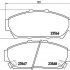 Sada brzdových destiček BREMBO P28048 - HONDA Sada brzdových destiček BREMBO P28048 - HONDA