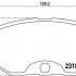 Sada brzdových destiček BREMBO P56052 - INFINITI, NISSAN Sada brzdových destiček BREMBO P56052 - INFINITI, NISSAN