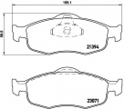 Sada brzdových destiček BREMBO P24037 - FORD