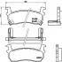 Sada brzdových destiček BREMBO P56057 - NISSAN Sada brzdových destiček BREMBO P56057 - NISSAN