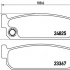 Sada brzdových destiček BREMBO P56067 - NISSAN Sada brzdových destiček BREMBO P56067 - NISSAN