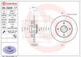 Brzdový kotouč BREMBO 08.D205.17