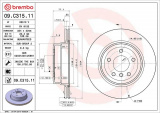 Brzdový kotouč BREMBO 09.C315.11 - BMW