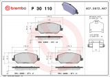 Sada brzdových destiček BREMBO P30110