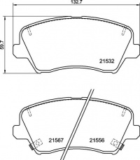 Sada brzdových destiček BREMBO P30123 Sada brzdových destiček BREMBO P30123