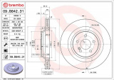 Brzdový kotouč BREMBO 09.B842.31 - MERCEDES-BENZ