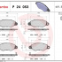 Sada brzdových destiček BREMBO P24053 - FORD Sada brzdových destiček BREMBO P24053 - FORD