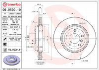 Brzdový kotouč BREMBO 09.9590.11