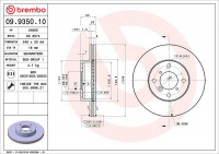 Brzdový kotouč BREMBO 09.9350.10 - SUZUKI