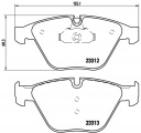 Sada brzdových destiček BREMBO P06054