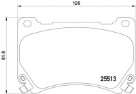Sada brzdových destiček BREMBO P30052 - HYUNDAI Sada brzdových destiček BREMBO P30052 - HYUNDAI