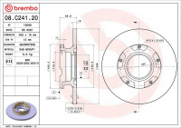 Brzdový kotouč BREMBO 08.C241.20