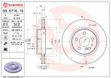 Brzdový kotouč BREMBO 09.5716.10 - MERCEDES-BENZ
