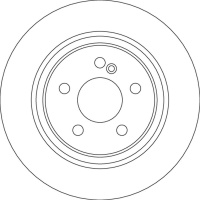 Brzdový kotouč TRW DF4805 - MERCEDES W204 C 07-