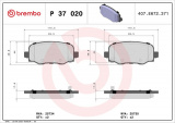 Sada brzdových destiček BREMBO P37020 - JEEP