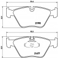 Sada brzdových destiček BREMBO P06065