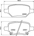 Sada brzdových destiček BREMBO P59099