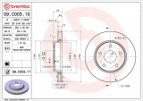 Brzdový kotouč BREMBO 09.C003.11 - JEEP