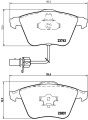 Sada brzdových destiček BREMBO P85084 - AUDI, SEAT