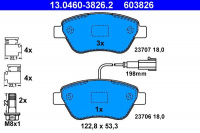 Sada brzdových destiček ATE 13.0460-3826 (AT 603826) - FIAT Sada brzdových destiček ATE 13.0460-3826 (AT 603826) - FIAT