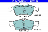 Sada brzdových destiček ATE Ceramic 13.0470-7259 (AT LD7259)