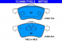Sada brzdových destiček ATE 13.0460-7102 (AT 607102) - VW Sada brzdových destiček ATE 13.0460-7102 (AT 607102) - VW