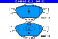 Sada brzdových destiček ATE 13.0460-7142 (AT 607142) - FORD, MAZDA