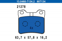 Sada brzdových destiček ATE 13.0460-7134 (AT 607134) - PEUGEOT