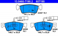 Sada brzdových destiček ATE 13.0460-7190 (AT 607190) - VW Sada brzdových destiček ATE 13.0460-7190 (AT 607190) - VW