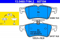 Sada brzdových destiček ATE 13.0460-7194 (AT 607194) - FORD, OPEL, SAAB