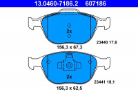 Sada brzdových destiček ATE 13.0460-7186 (AT 607186) - FORD Sada brzdových destiček ATE 13.0460-7186 (AT 607186) - FORD