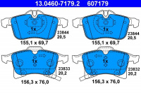 Sada brzdových destiček ATE 13.0460-7179 (AT 607179) - OPEL