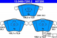 Sada brzdových destiček ATE 13.0460-7200 (AT 607200) - AUDI, SEAT, ŠKODA, VW