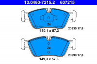 Sada brzdových destiček ATE 13.0460-7215 (AT 607215) - BMW Sada brzdových destiček ATE 13.0460-7215 (AT 607215) - BMW