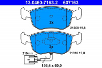 Sada brzdových destiček ATE 13.0460-7163 (AT 607163) - FORD Sada brzdových destiček ATE 13.0460-7163 (AT 607163) - FORD