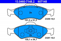 Sada brzdových destiček ATE 13.0460-7148 (AT 607148) - FORD