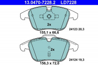 Sada brzdových destiček ATE Ceramic 13.0470-7228 (AT LD7228) Sada brzdových destiček ATE Ceramic 13.0470-7228 (AT LD7228)